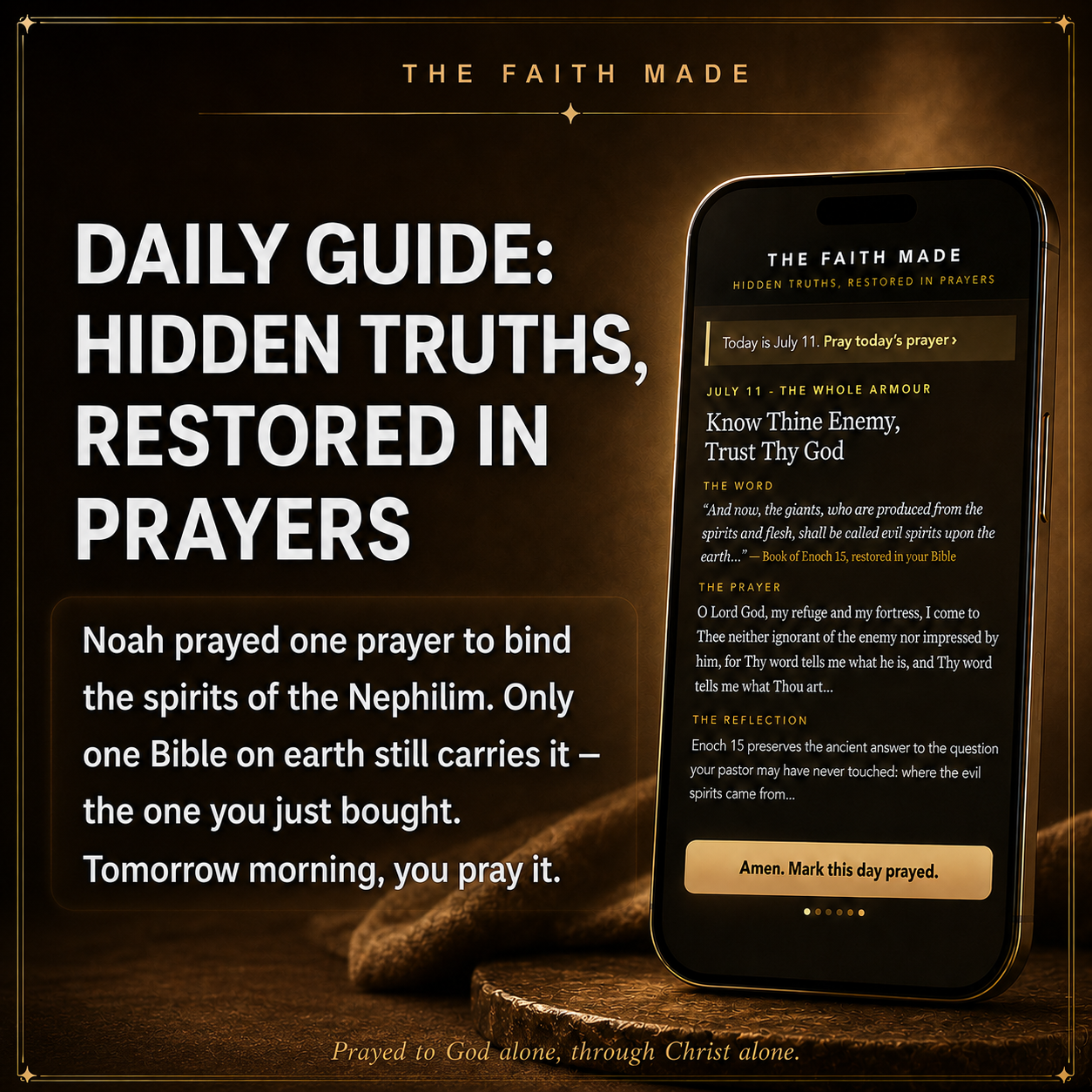 DAILY GUIDE: HIDDEN TRUTHS, RESTORED IN PRAYERS